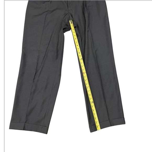 Armani Collezioni Gray Pleated Men’s Suit Jacket Pant 48L - Picture 10 of 15